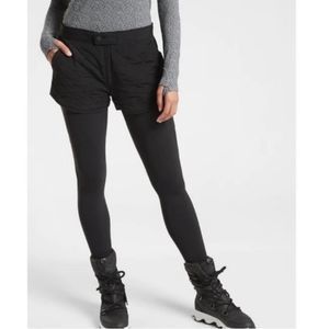 Athleta Ski Shorts Black Size 8 New Apres Toasty Buns Insulated Womens Winter